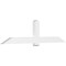 Ekena Millwork Eugene Architectural Grade PVC Gable Bracket, 96"W x 24"H x 4"D x 6"F, 6/12 Pitch GBP096X24X0406EUG00 - alternate 1